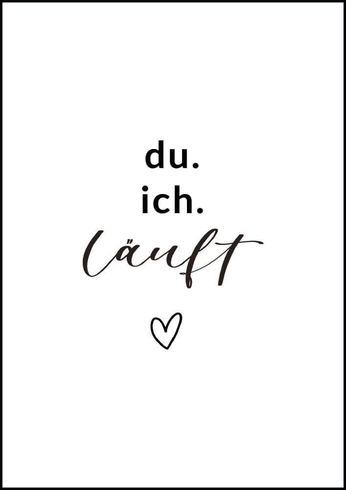 Grußkarte ich.Du.läuft.