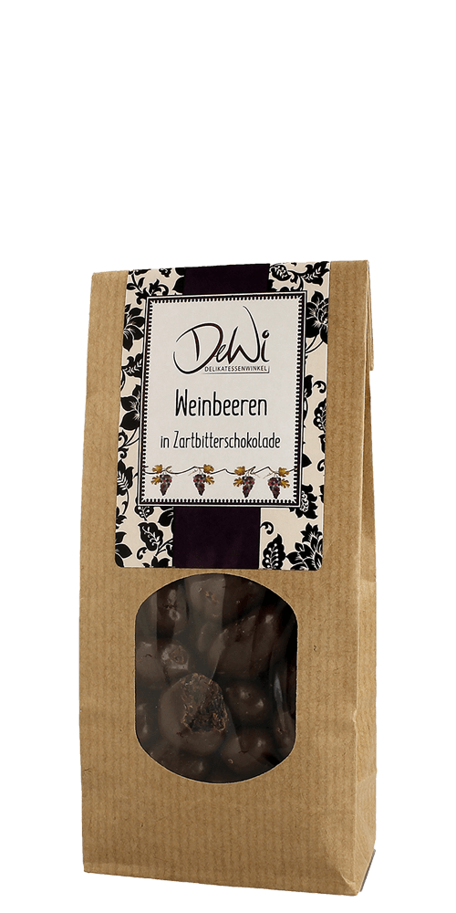 Weinbeeren in Zartbitter