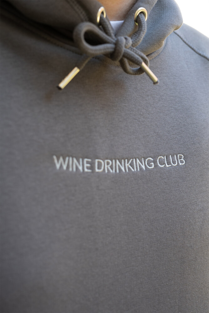 Men Hoodie Wine Drinking Club