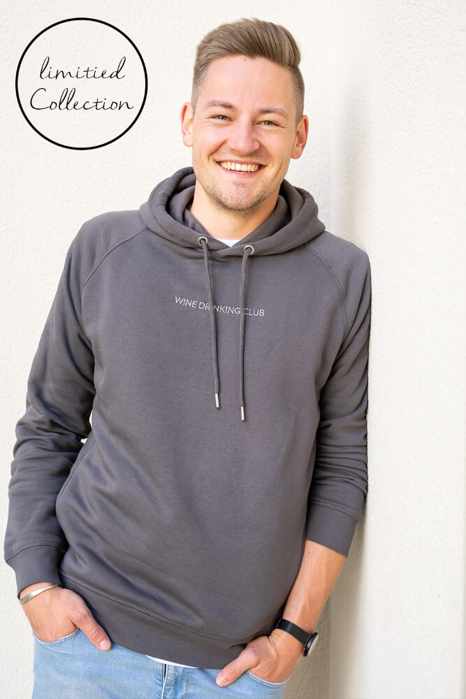 Men Hoodie Wine Drinking Club