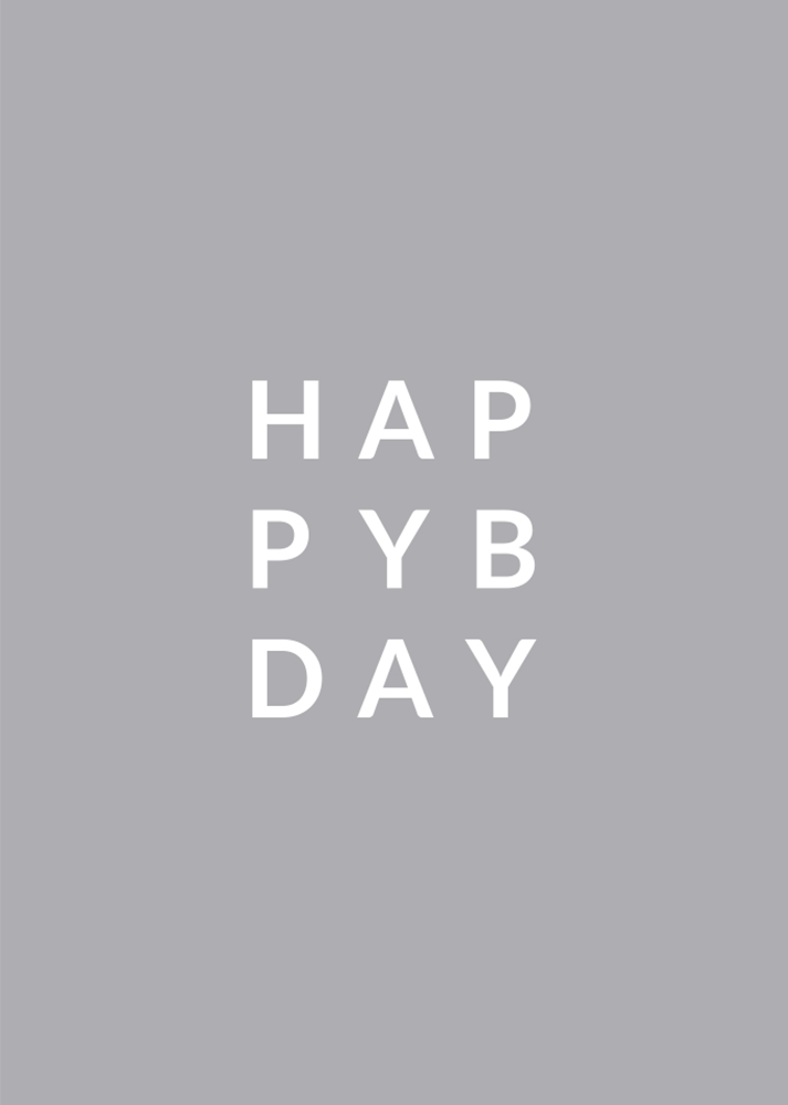 Grußkarte HappyBday