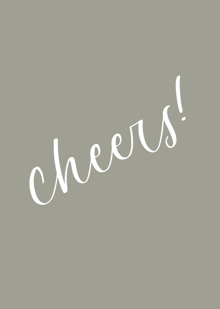 Grußkarte Cheers