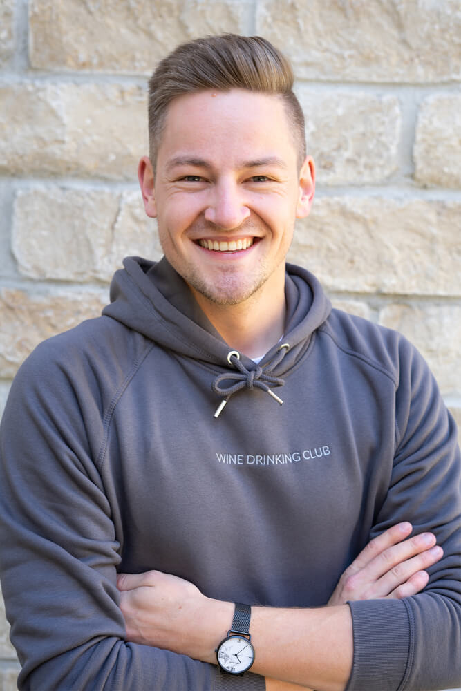 Men Hoodie Wine Drinking Club